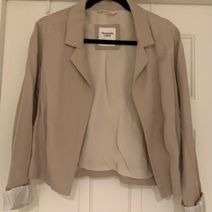 Abercrombie and Fitch Blazer | Tan | M |